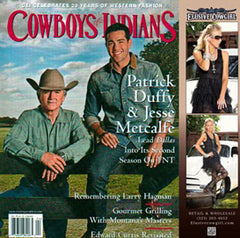 Patric Duffy and Jesse Metcalfe Cowboys and Indians Magazine Elusive Cowgilr Boutique