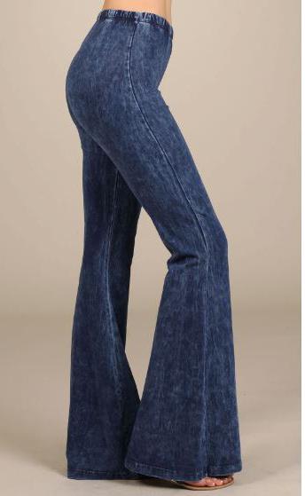 bell bottom jean leggings