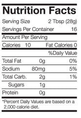 Traverse Bay Farms Nutritional Informatoin