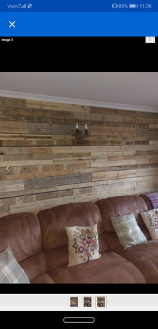 Wall cladding dark rustic