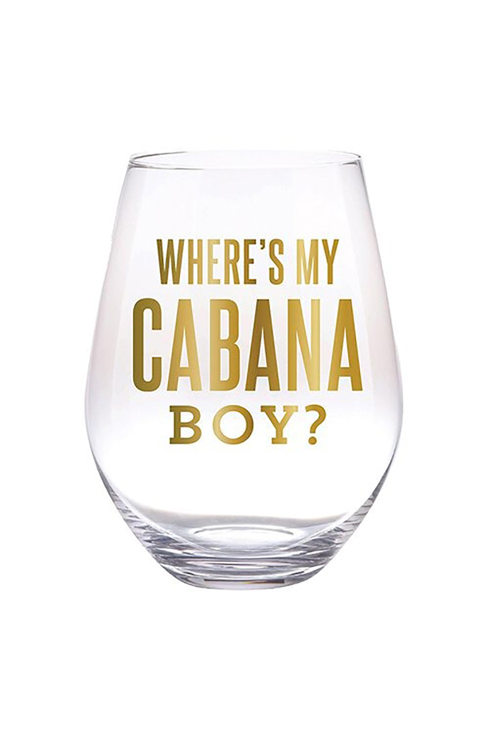 ondersteboven Ga op pad Integreren Jumbo Wine Glass - Where's My Cabana Boy – Makk Fashions