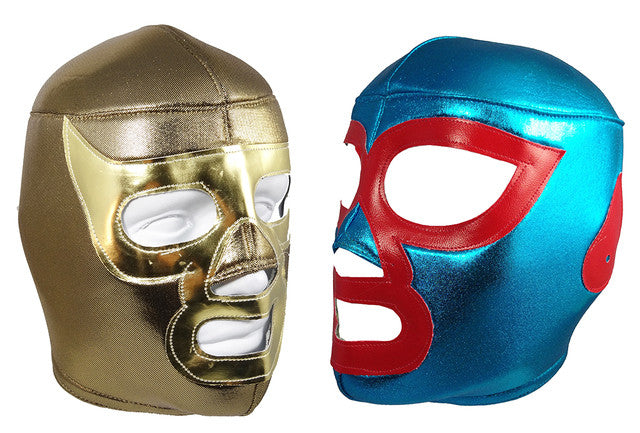2 pack NACHO LIBRE & RAMSES Adult Lucha Libre Lace up Wrestling Mask – Mask  Maniac