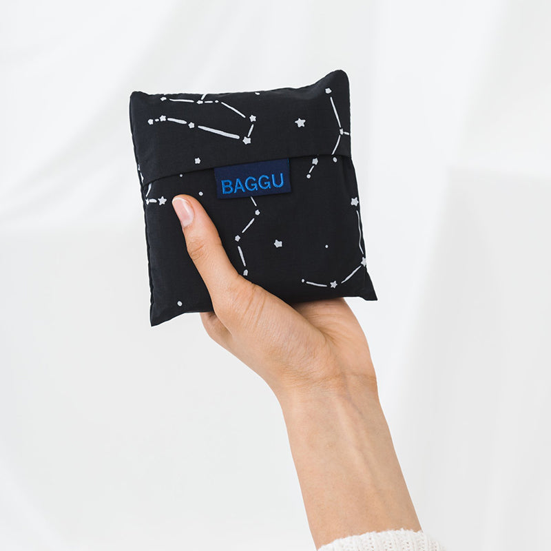 BAGGU BLACK CONSTELLATION TOTE BAG