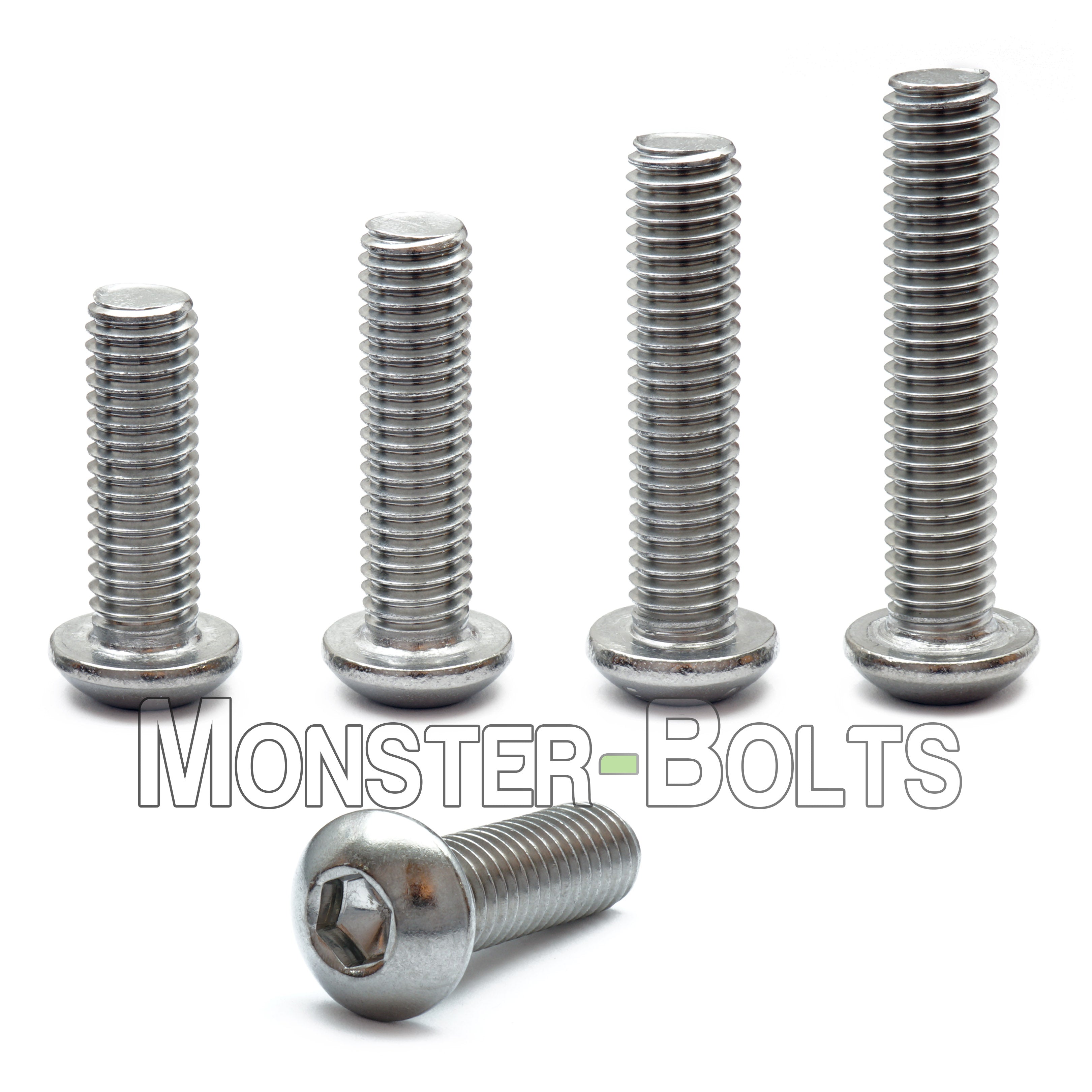 M6 x 30mm Button head socket screw 304 stainless steel kit QTY- 50 bolts 