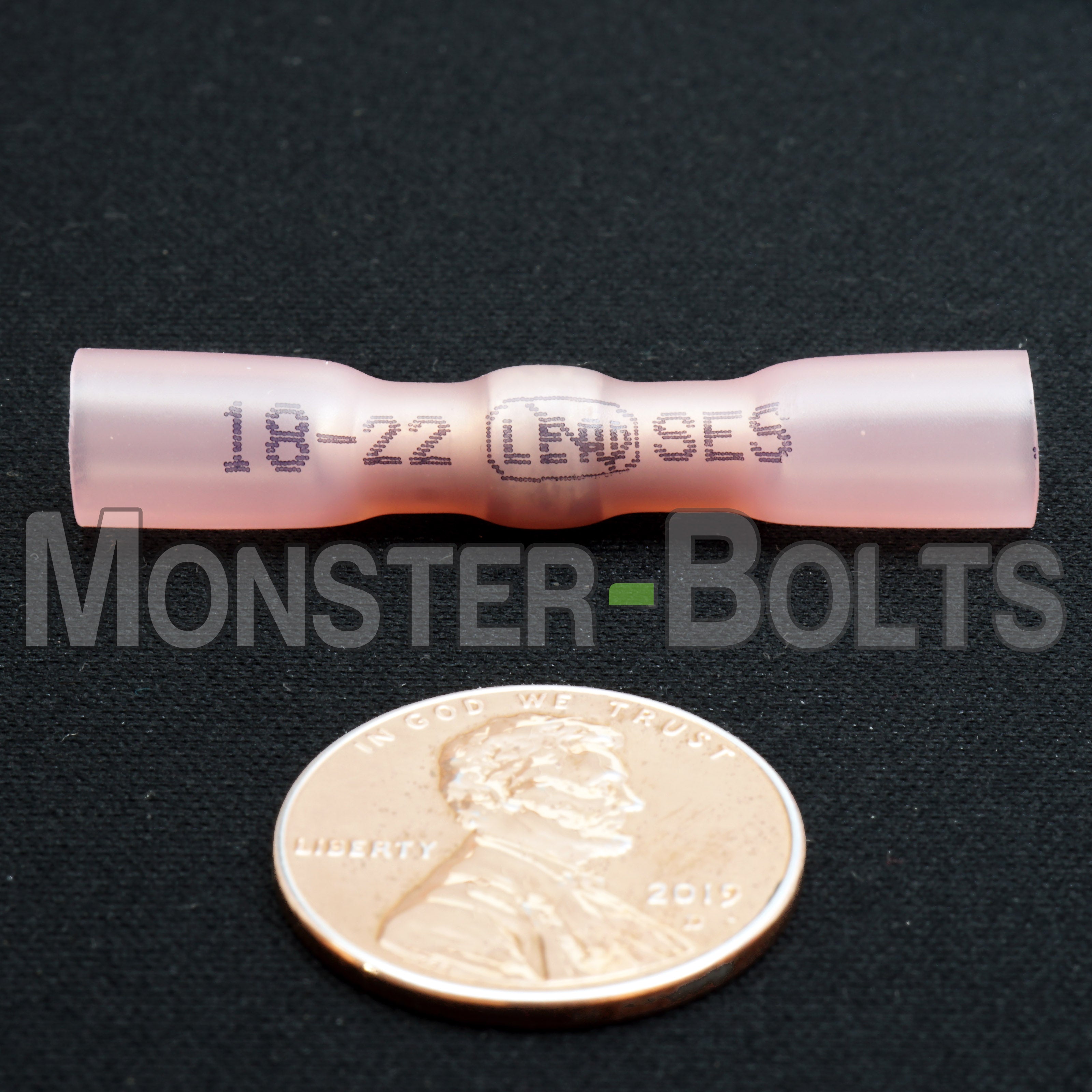 50 Crimp Connector Red for 0,5-1,5mm² Butt Connector schrumpfbar MI Hot Glue 