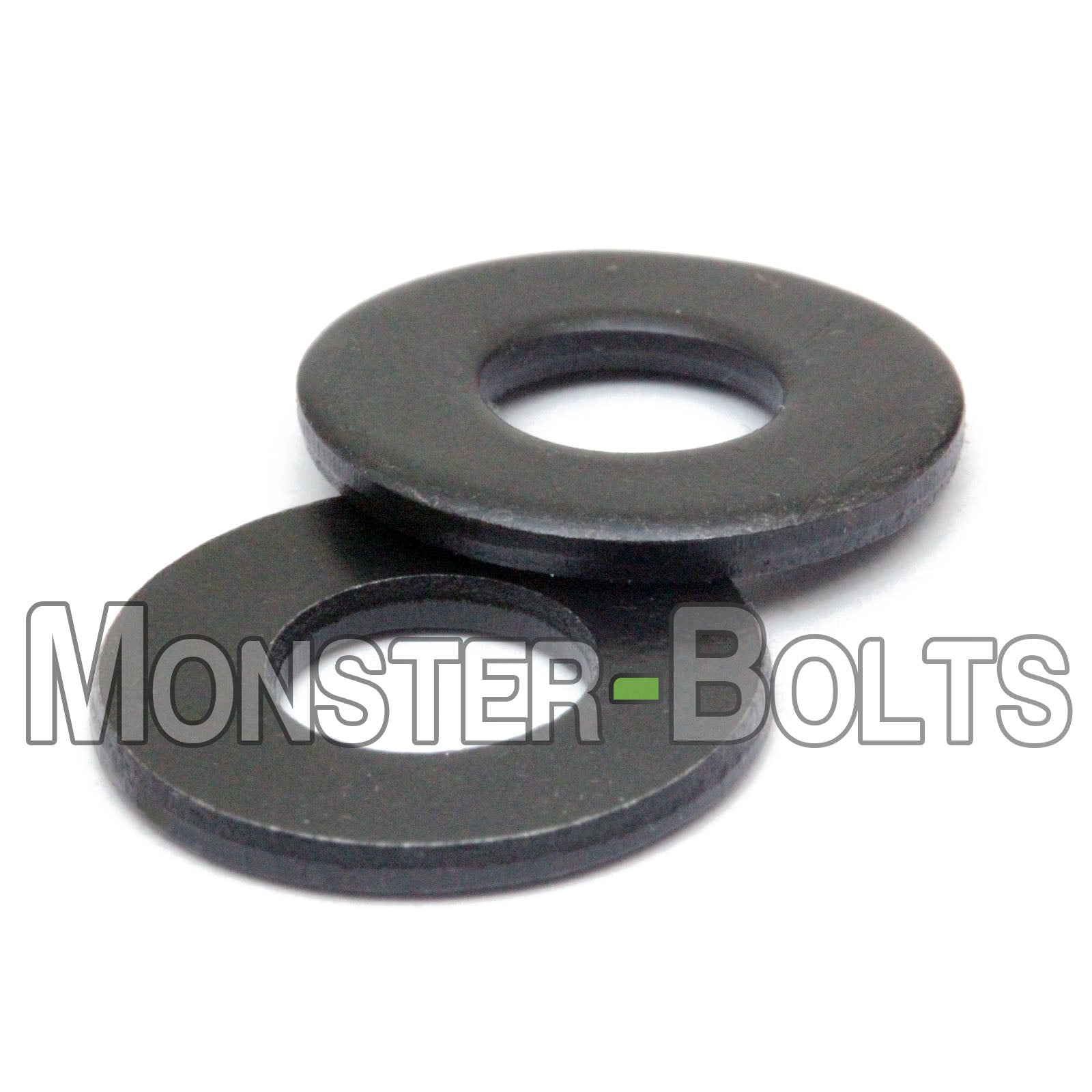 Heavy Duty 0.281 ID 0.281 Nominal Thickness 1/4 Hole Size 1.500 OD Steel Flat Washer Black Oxide Finish Made in US