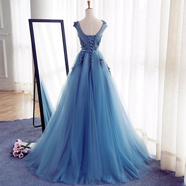 Blue Prom Dressmodest Prom Dressrobe De Balformal Dresseslong Prom Dressma003 6503