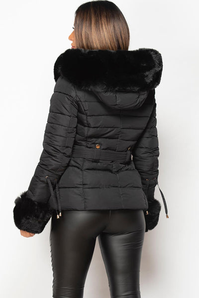 puffa coat with hood