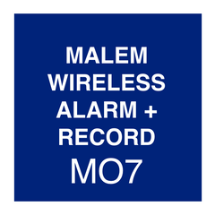 Malem Wireless Alarm + Record Instructions 