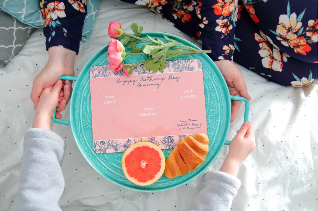 Personalised Breakfast in bed placemat for Mother’s Day