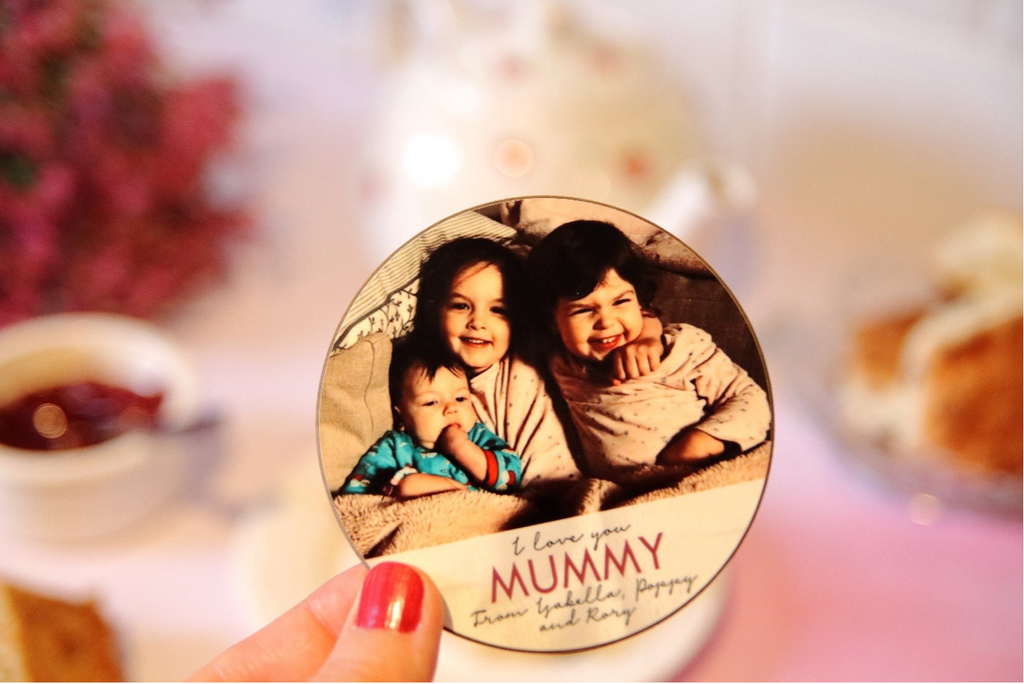 Personalised ‘I Love You Mummy’ Photo Coaster for Mother's Day