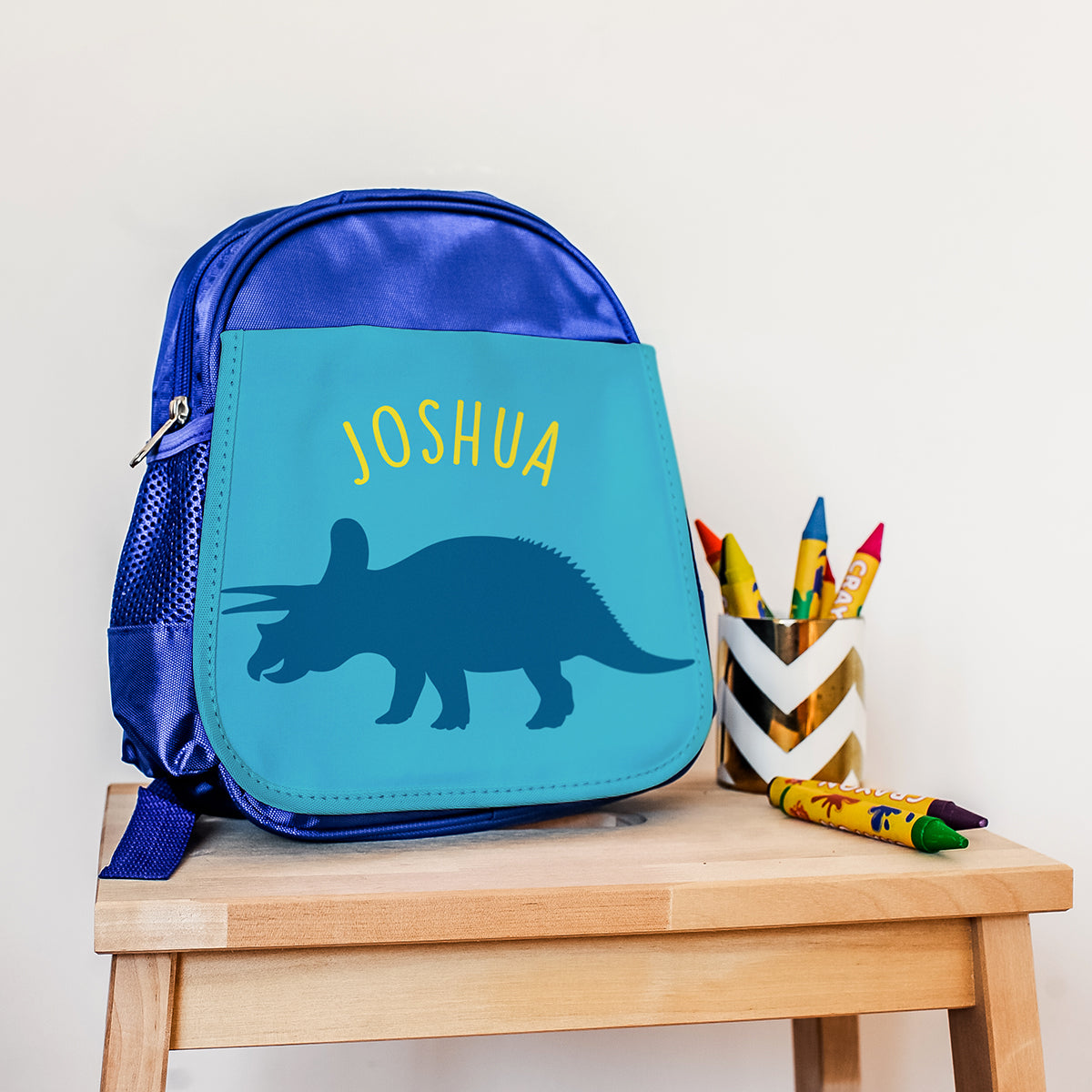 personalised dinosaur rucksack