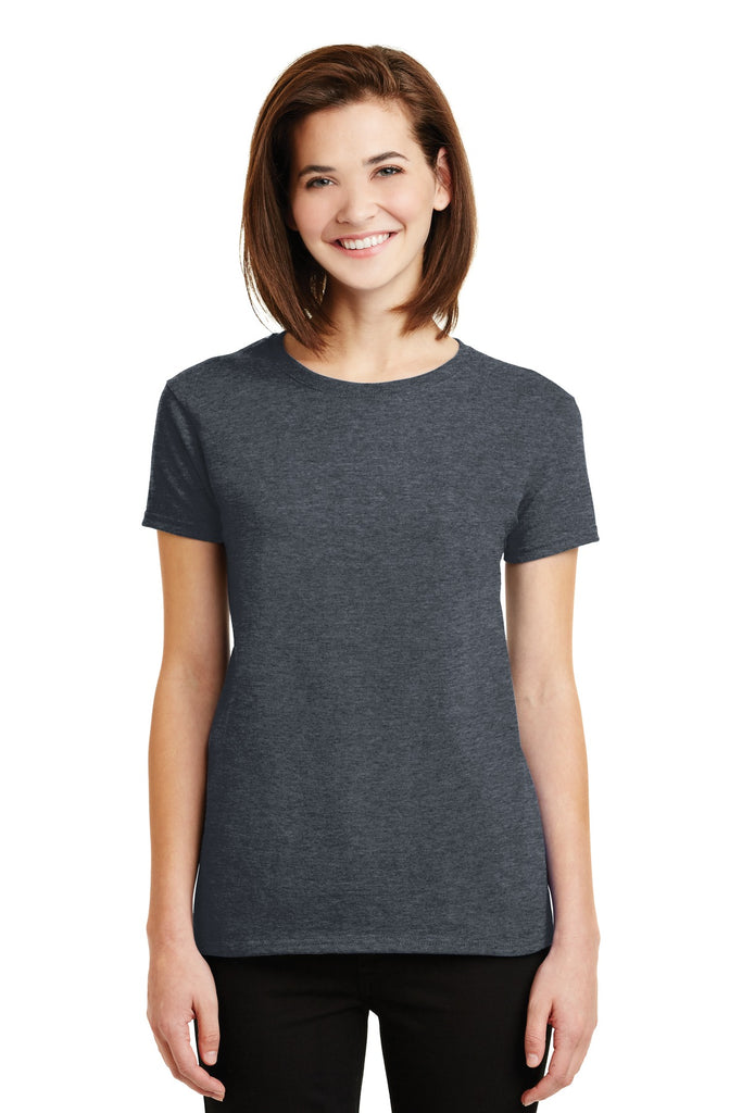 Gildan® - Ladies Ultra Cotton® 100% Cotton T-Shirt. 2000L (Dark Heather)