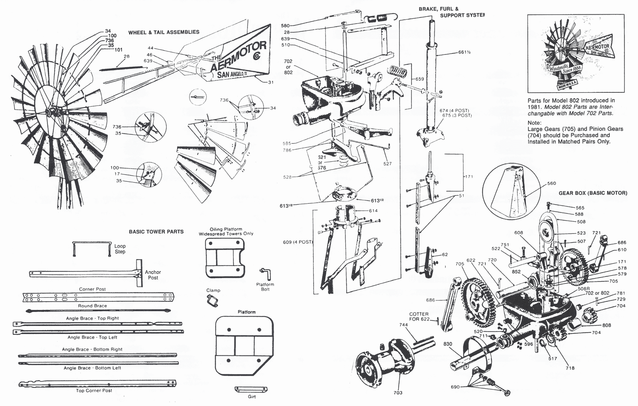 Aermotor Parts Diagram