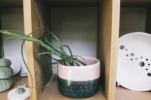 Hand thrown porcelain Skyscape beaker by Katie Robbins