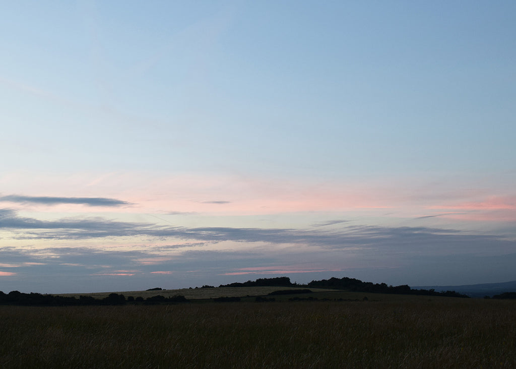 Sunset on the South Downs, East Sussex by Lewes Map Store