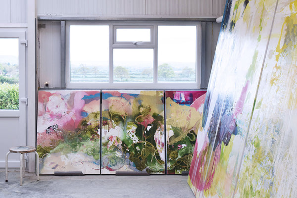 Jessica Zoob's studio overlooking the South Downs by Dorte Januszewski