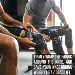 Protect knees with knee wrap