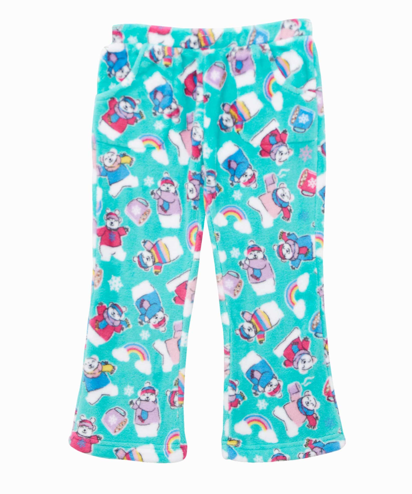Candy Pink Polar Bear Pajama Pants