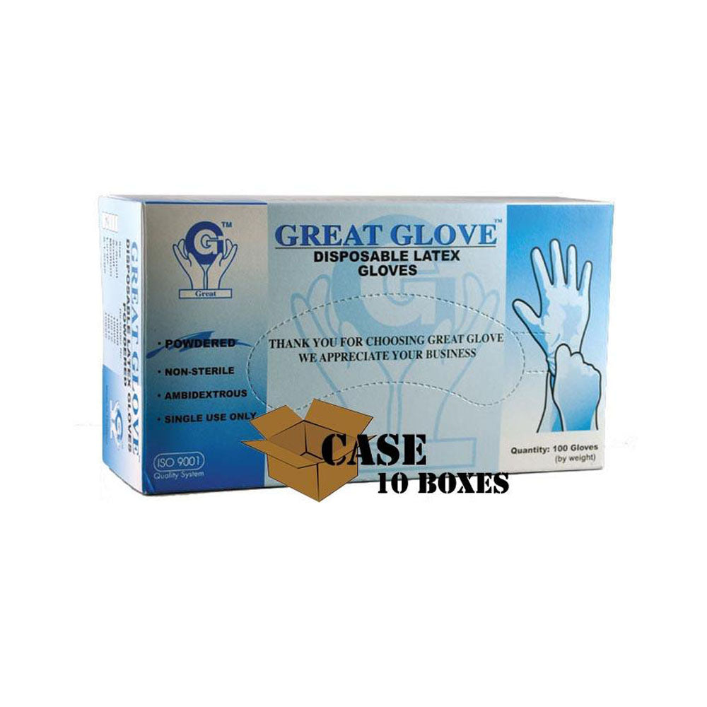 uitlokken De vreemdeling Een centrale tool die een belangrijke rol speelt Great Glove - Lightly Powdered Disposable Latex Glove - Case