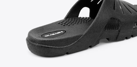 Men's Black Sandal with supportive footbed Okabashi