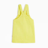 Baby girls' neon yellow apron dress