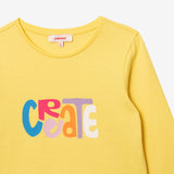 Girls' neon yellow T-shirt