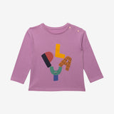 Baby girls' purple T-shirt