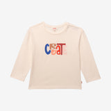 Baby girls' off white T-shirt