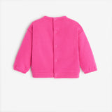 Newborn girls' hot pink sweatshirt