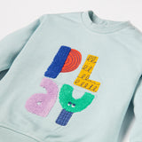 Newborn boys' blue sweatshirt