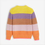 Girls' neon yellow knitted sweater