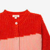 Baby girls' red cardigan