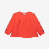 Baby girls' red blouse