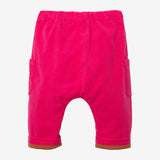 Newborn girls' hot pink pants