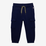 Baby boys' navy blue sweat pants