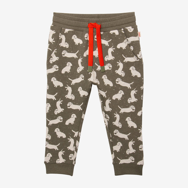 Baby boys' green sweat pants