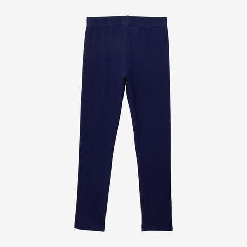 Girls' indigo blue leggings