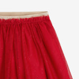 Girls' red tulle skirt