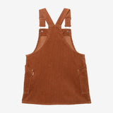 Girls' beige apron dress