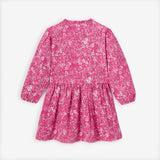 Baby girls' hot pink long sleeve dress