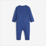 Newborn boys' blue jumpsuit