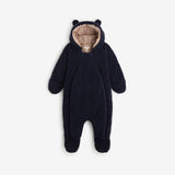 Newborn navy blue snowsuit