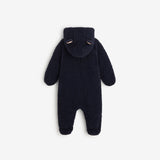 Newborn navy blue snowsuit