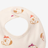 Newborn off white bib