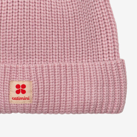 Kid pink beanie