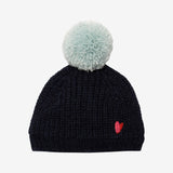 Baby girls' navy blue beanie