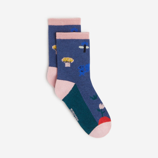 Baby girls' blue socks