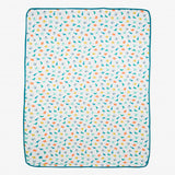 Microfleece blanket with dinosaur print