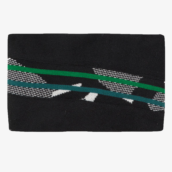 Boys' reversible knitted graphic snood